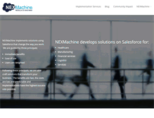 Tablet Screenshot of nexmachine.com